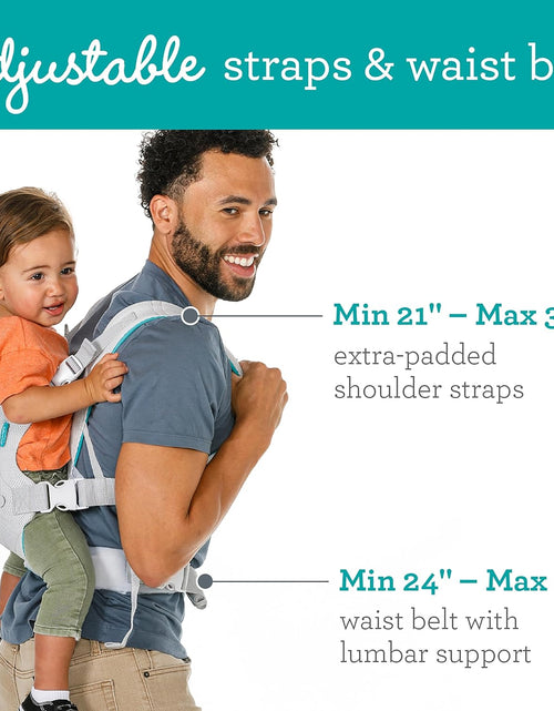 Load image into Gallery viewer, Flip 4-In-1 Light &amp; Airy Convertible Baby Carrier, Adjustable, Ergonomic Babywearing, Registry Essential, Baby Carrier for Newborn to Toddler

