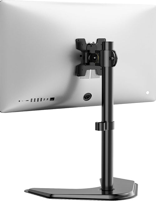 Load image into Gallery viewer, Single Monitor Stand, Adjustable Monitor Stand for One Screen up to 32Inch, Universal Freestanding Monitor Stand for Hp Acer Lg Monitor with Monting Holes 75 to 100Mm (Mf001),Black
