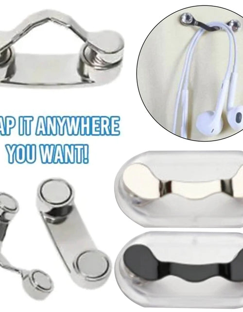 Load image into Gallery viewer, Magnetic Hang Eyeglass Holder Pin Brooches Fashion Multi-Function Portable Clothes Clip Buckle Magnet Glasses Headset Line Clips
