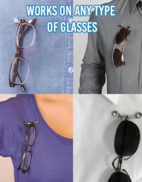 Load image into Gallery viewer, Magnetic Hang Eyeglass Holder Pin Brooches Fashion Multi-Function Portable Clothes Clip Buckle Magnet Glasses Headset Line Clips

